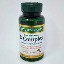Nature&#39;s Bounty Super B Complex w/ Folic Acid &amp; Vitamin C, 125 Tablets E... - $10.66