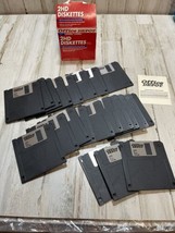 Office Depot 21 IBM Formatted 2HD 3.5&quot; Floppy Disks Diskettes Open Box - £10.99 GBP