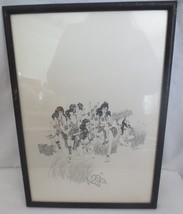 Signed and Framed Drawing Print Nudes Erotic #2 - $125.00