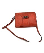 Merona Handbag Crossbody Strap Front Buckle Orange - $7.62