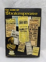 *Incomplete* 1996 Avalon Hill The Game Of Shakespeare - £19.77 GBP
