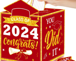 Red and Gold Gradation Card Box 2024 Gradation Decorations, Red Aggregat... - $15.94
