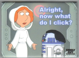 The Family Guy Blue Harvest Now What Do I Click? Star Wars Refrigerator Magnet - £3.92 GBP