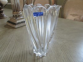 MARQUIS BY WATERFORD CRYSTAL FLORAL VASE MADE IN GERMANY 7-7/8&quot; WTIH TAG - £38.91 GBP