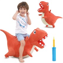 Bouncy Pals Kids Dinosaur Hopper Ball, Inflatable Bouncing Animal Hopping Toys,  - £54.25 GBP