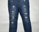 Torrid Bombshell Skinny Jean 20 Premium Stretch Distressed Blue Denim - $24.30