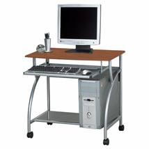 Safco Eastwinds Argo Mobile Metal Computer Cart in Medium Cherry - £88.88 GBP
