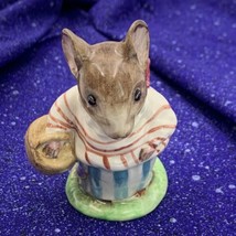 Beatrix Potter&#39;s Figurine Mrs Tittlemouse Beswick England Mouse BP3a 1973-1974 - £31.12 GBP