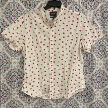 Bonobos Shirt Mens XL Slim Fit Button Down All Over Watermelon Print White - £14.62 GBP