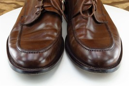 Mercanti Florentini Shoes Sz 9.5 M Brown Derby Oxfords Leather Men 5559 - £31.55 GBP