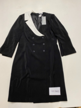 Ashley Brooke @ Kaleidoscope Black Jacket With Contrast Collar Uk 16 (ccc262) - £16.20 GBP