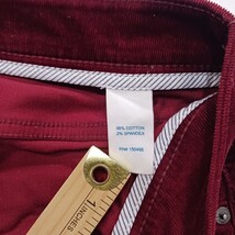 Market & Spruce WGW20576 Womens Red Cotton Stretch Corduroy Pants Size 8 (28×30) image 5