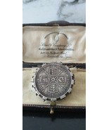 Antique Vintage Victorian 1887 Silver Double Florin Coin Brooch - Heavy ... - £207.81 GBP