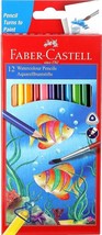 Faber-Castell Water Color Pencils with Paint Brush - Pack of 12 Assorted - $12.86