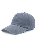 HOT Gray Dyed Washed Retro Cotton - Plain Polo Baseball Ball Cap Hat Unisex - £12.34 GBP