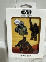 Star Wars The Book of Boba Fett 3-Pin Set I Missed You too EE Exclusive new - £13.21 GBP