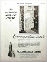 1927 Print Ad American Corto Radiator in 1920s Home - £9.28 GBP