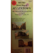 Franklin&#39;s Maps Metro Street Map of Allentown Bethlehem &amp; Easton - $7.95
