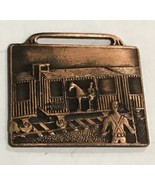 WW I AMERICAN LEGION 40 MEN 8 HORSES BRONZE MEDAL BADGE FOB - $25.00 CAD