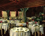 Cal-Neva Lodge Interno Dining Room Lago Tahoe Nevada Nv Unp Lino Cartoli... - £12.85 GBP