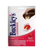 4 x Of Buckley&#39;s Cough Syrup Drop Lozenges 18 Bite-Me Cherry Per Pack Fr... - £31.71 GBP