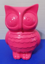 NEW Pink Owl Figurine Piggy Bank Statue  Sculpture Figurine Home Decor - £19.84 GBP