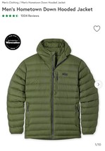 Stio Mens Hometown Down Hooded Jacket XL Pine Forest Green MSRP $329 - $215.05