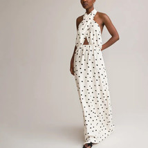 LA REDOUTE Sleeveless Backless Polka Dot Maxi Dress  UK 16 (exp85) - £24.54 GBP