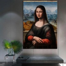 Hand Painted Da Vinci Famous Mona Lisa&#39;s Smile Canvas Oil Paintings Wall Art for - £316.35 GBP+