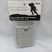 Battlefield Accessories Concrete Anti Tank Bunker Wargame Terrain - £13.14 GBP