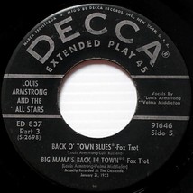 Louis Armstrong and the All Stars / 1955 7&quot; 45 rpm EP on Decca - £4.54 GBP