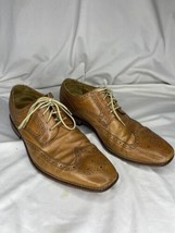 Cole Haan Air Giraldo Wingtip II Men&#39;s Tan Leather Oxford Dress Shoes Size 10.5 - £23.94 GBP