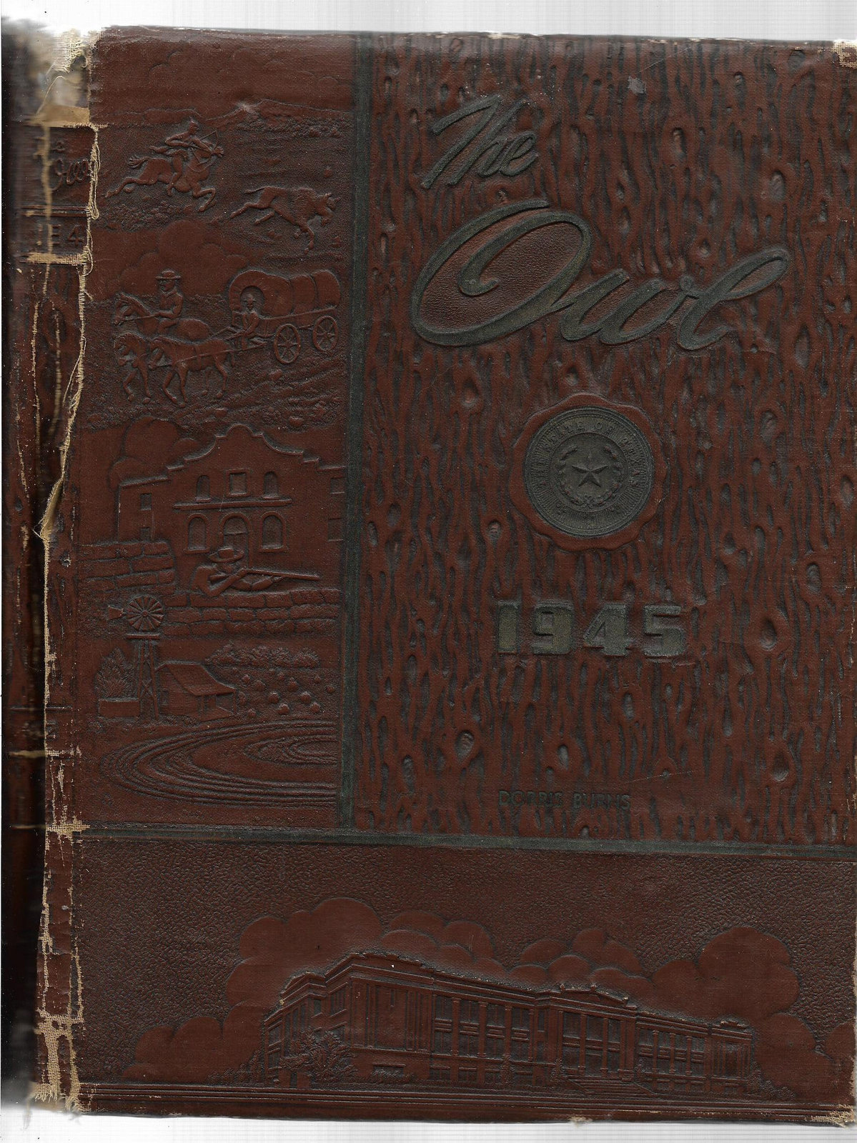 1945 The Owl yearbook-Paris HS-Paris, TX-signed - $10.00
