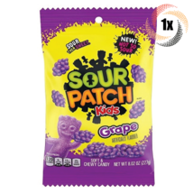 1x Bag Sour Patch Kids Grape Flavor Soft &amp; Chewy Sweet Gummy Candy | 8.02oz - £8.09 GBP