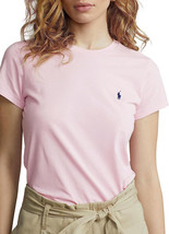 Polo Ralph Lauren Womens Lt Pink Soft Knit Crewneck Tee T-Shirt, S Small... - $29.21