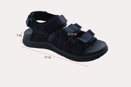 Men Sandals KuaiLu Mens Arch Support Hiking Sandals Size 11 Navy - $29.69