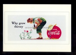 ad3920 - Coca-Cola - Why grow thirsty, just drink Coke - Modern Advert postcard - $1.90