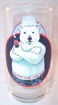 Coca Cola Polar Bear Drinking Glass, 1997, Advertising Collectible - $6.99
