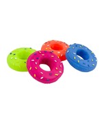 3.7 Inch Donut Squeaky Dog Toy Assorted Colors - £3.95 GBP
