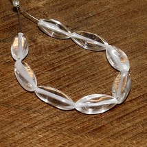 Crystal Quartz Smooth Marquise Beads  Briolette Natural Loose Gemstone J... - $3.09
