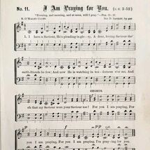 1883 Gospel Hymn I Am Praying For You Sheet Music Victorian Religious AD... - €17,18 EUR