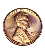 1964 Proof Lincoln Memorial Cent-Uncirculated Details With Toning-US Coi... - £1.57 GBP