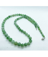 Natural Untreated Burmese Type A Jade Bead Necklace, With Authentication... - $365.00