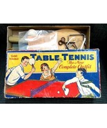 vintage TABLE TENNIS GAME gold medal TRANSOGRAM CO Japan rules england n... - £32.89 GBP
