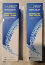 IcePure RWF1200A Refrigerator Water Filters - 2-Pack NEW SEALED - £6.05 GBP