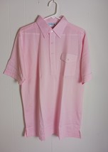 NEW Sunrise Pink Short Sleeve Polo Shirt Men&#39;s Size L - $296.28 MXN