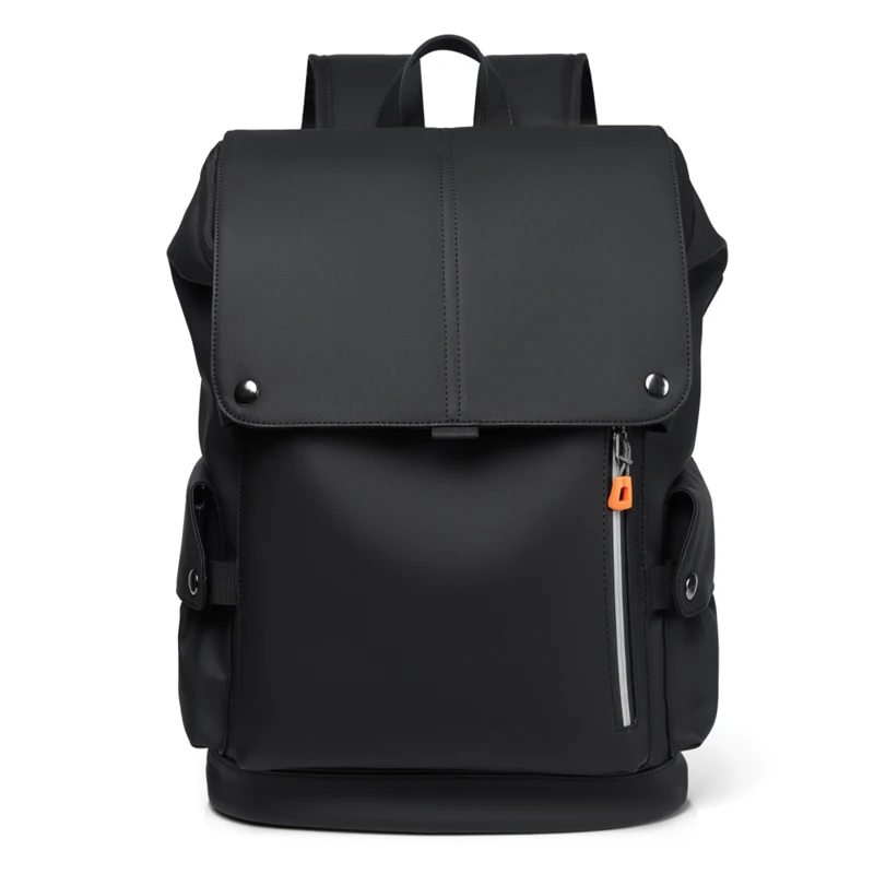 Leather waterproof men s laptop backpack large computer backpack for business urban man thumb200