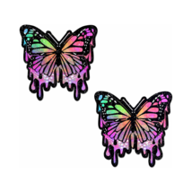 Pastease Butterfly Melt Trippy Glitter Rainbow Nipple Pasties - $20.99