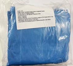 LOT OF 2 AAMI Level 1 BLUE Isolation Gowns Pk of 5  L / XL - $39.59