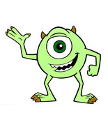 10X8&quot; Mike one-eye Monster PAPER SIGN hand glued Disney Monsters Inc doo... - $11.99
